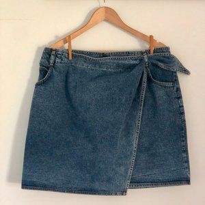 Vintage Cherokee denim wrap skirt